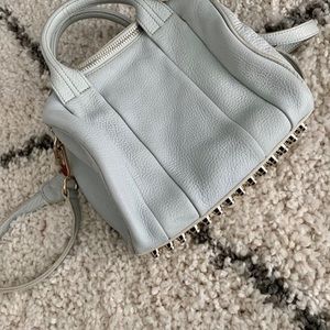 Alexander Wang Rockie Duffle Bag Pebbled Pale Blue